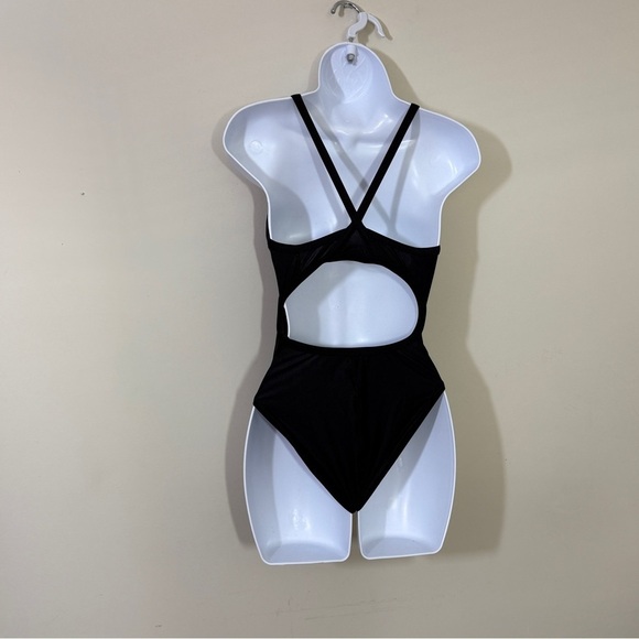Speedo Black Racerback One-Piece Swimsuit - Picture 6 of 11